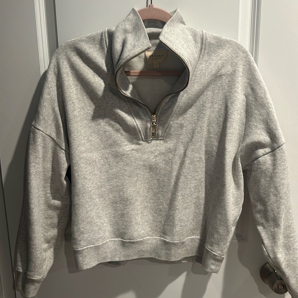 Sezane Half Zip Pullover